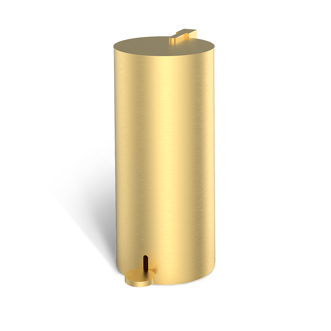 BIN 3 Waste bin, Gold Matt PVD, Decor Walther
