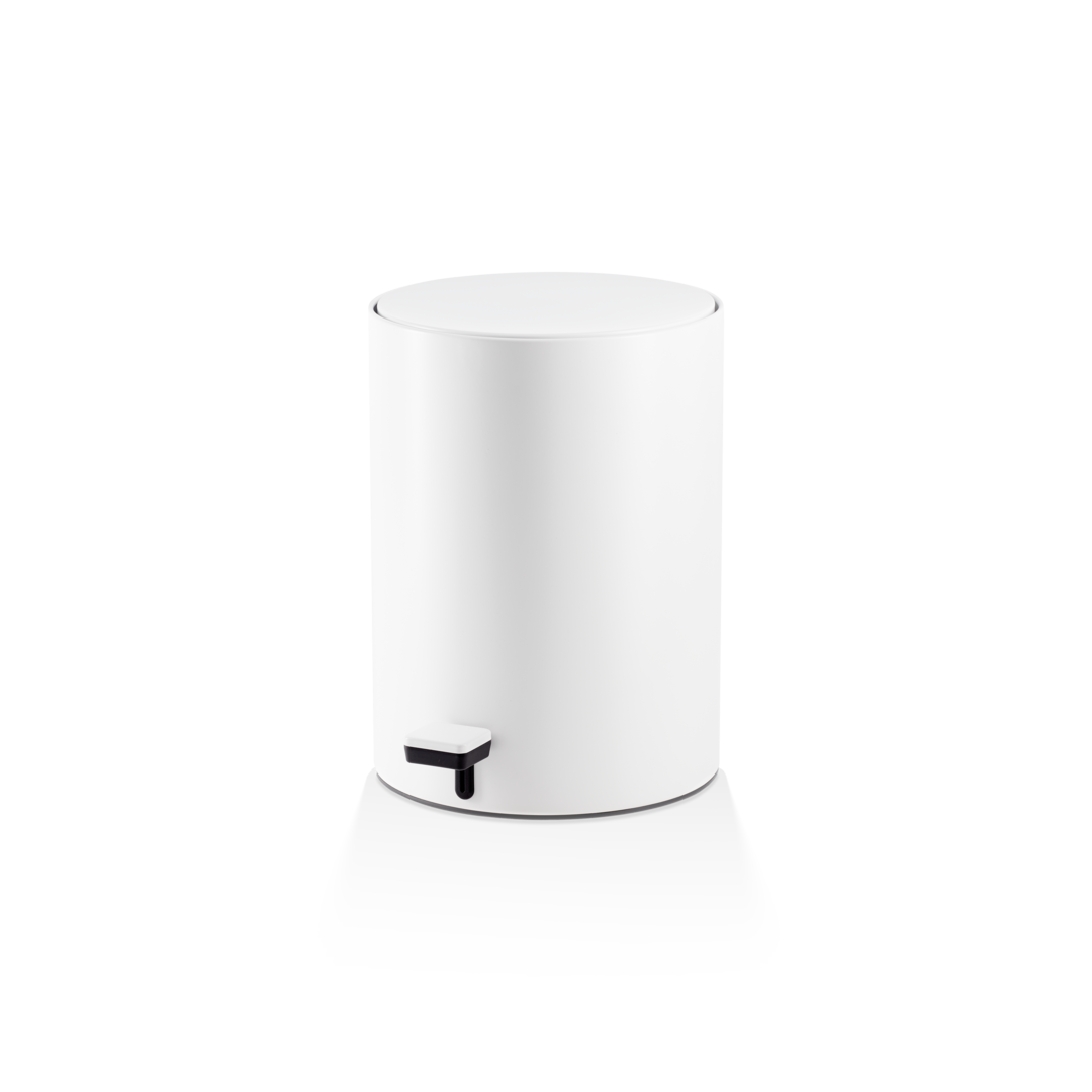 TE 50 Pedal bin, White matt, Decor Walther