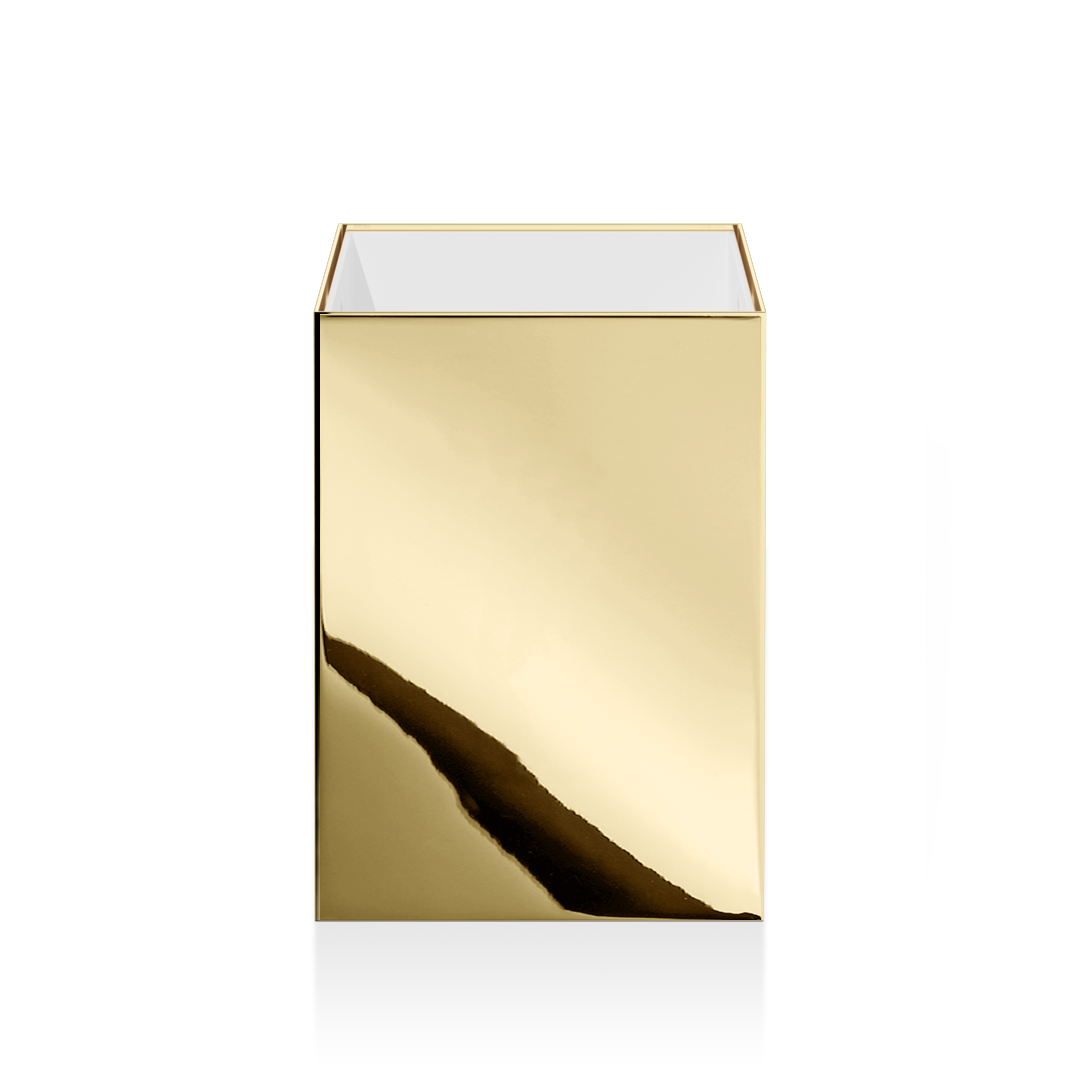 DW 74 Paper bin, Gold , Decor Walther