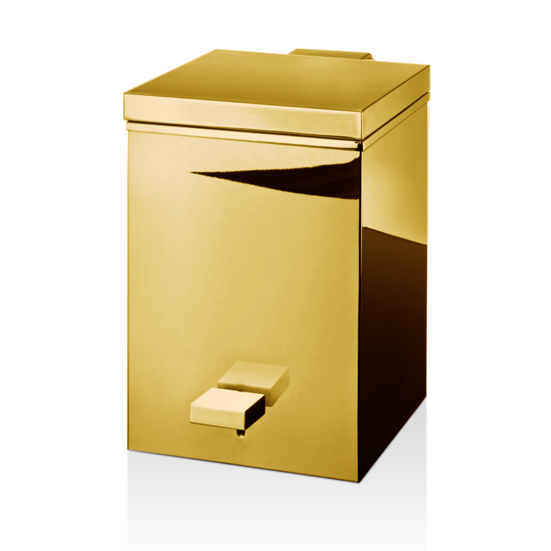 TE 75 SOFTCLOSE Pedal bin, Gold , Decor Walther