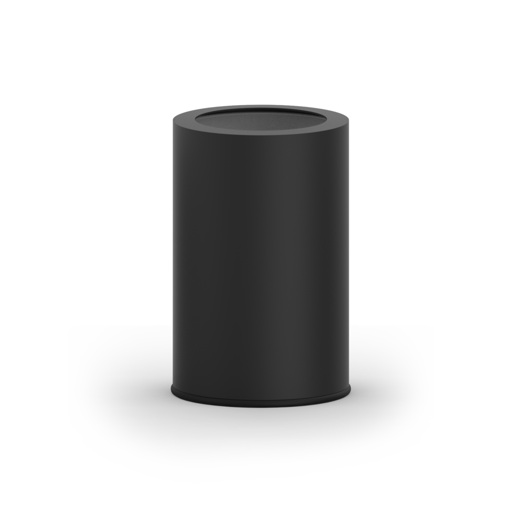 ROOMS Waste bin, Black matt, Decor Walther