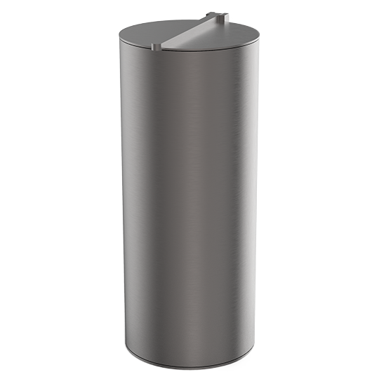 BIN 4 Waste bin, Dark Metal Matt PVD, Decor Walther