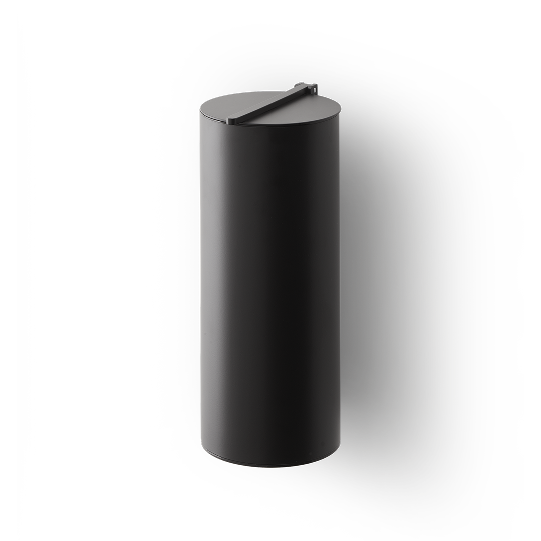 BIN 4 Waste bin, Black matt, Decor Walther