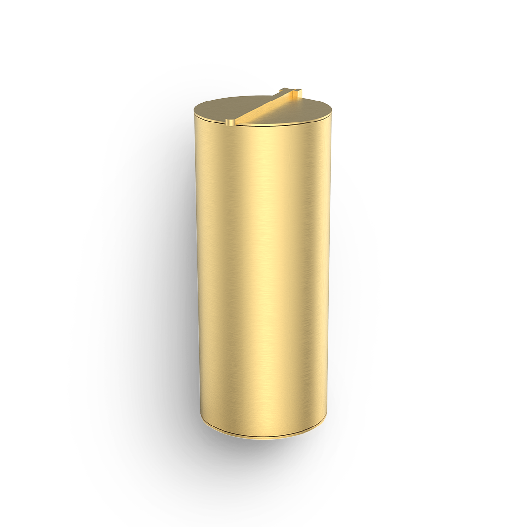 BIN 4 Waste bin, Gold Matt PVD, Decor Walther
