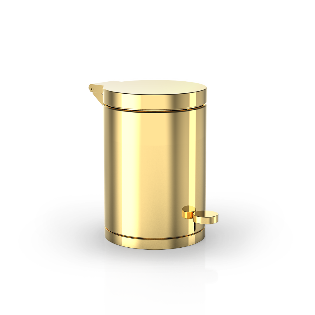 TE 40 Pedal bin, Gold , Decor Walther