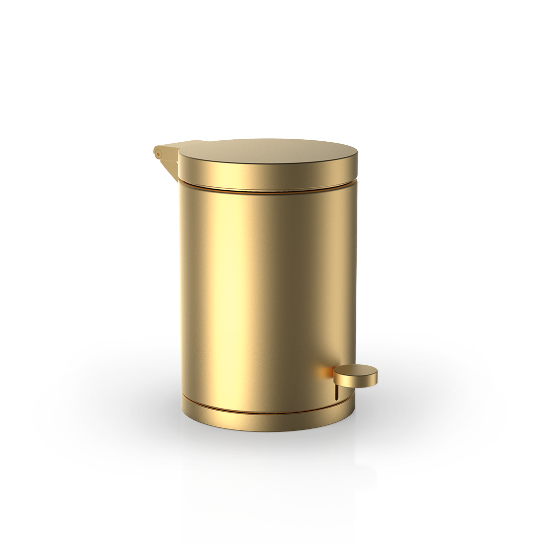 TE 40 Pedal bin, Gold matt , Decor Walther
