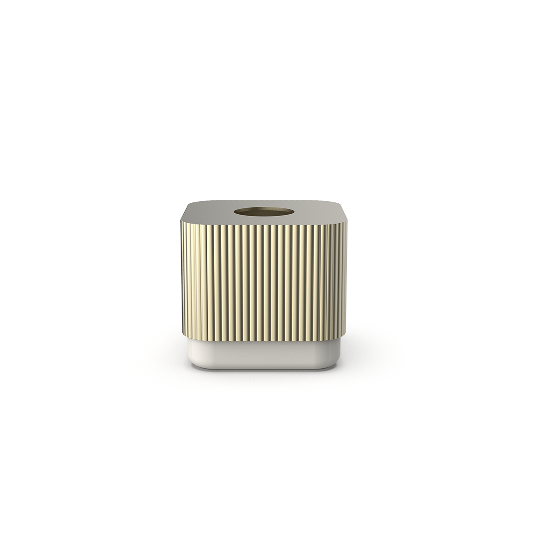 OF.LINE KBQ Tissue box, Champange/Shell, Decor Walther