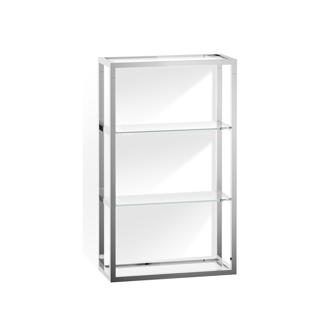 ET 6 Glass rack, chrome / glass clear, Decor Walther