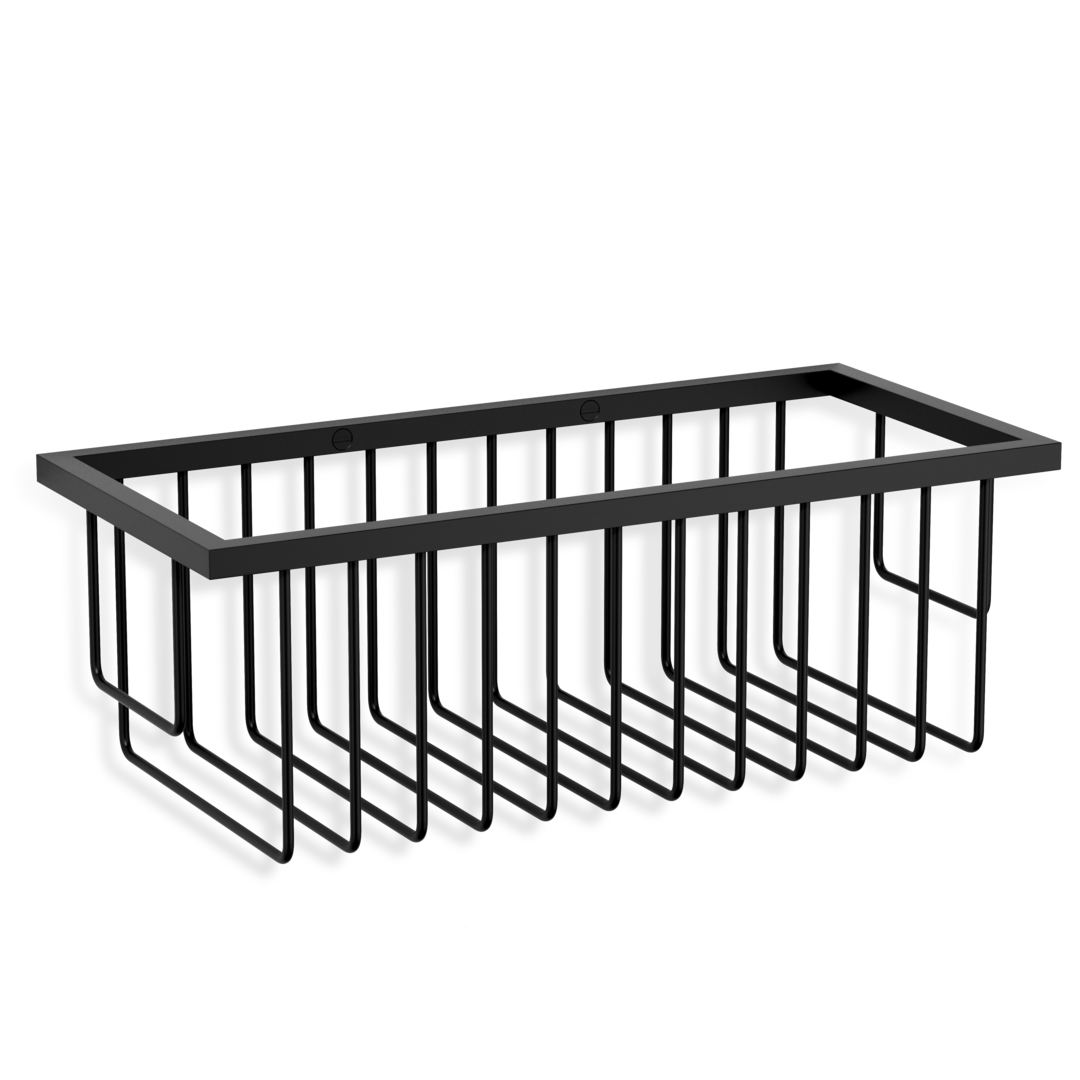 WA WND1 Shower basket, black matt, Decor Walther