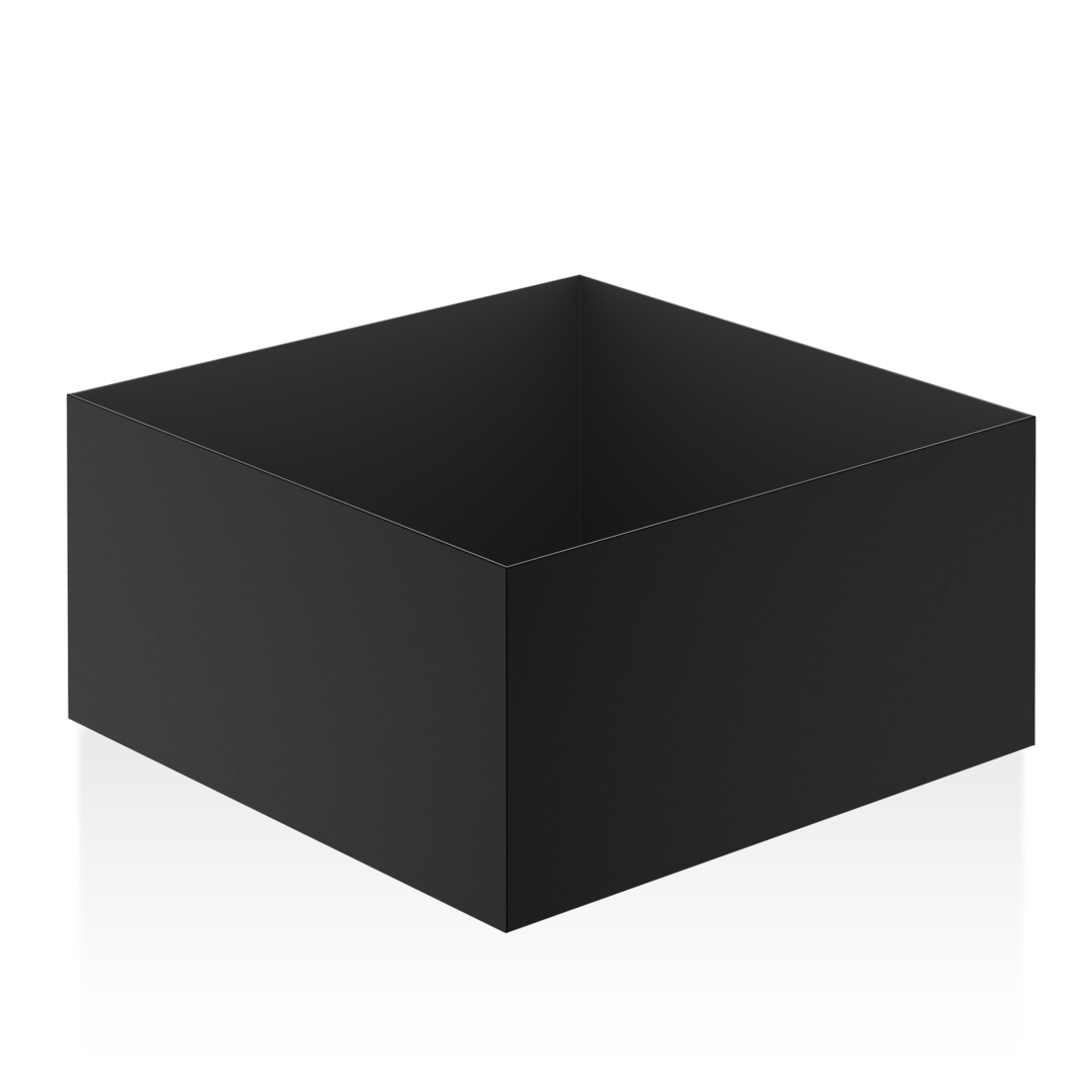 DW 367 Multi-purpose box, black matt, Decor Walther