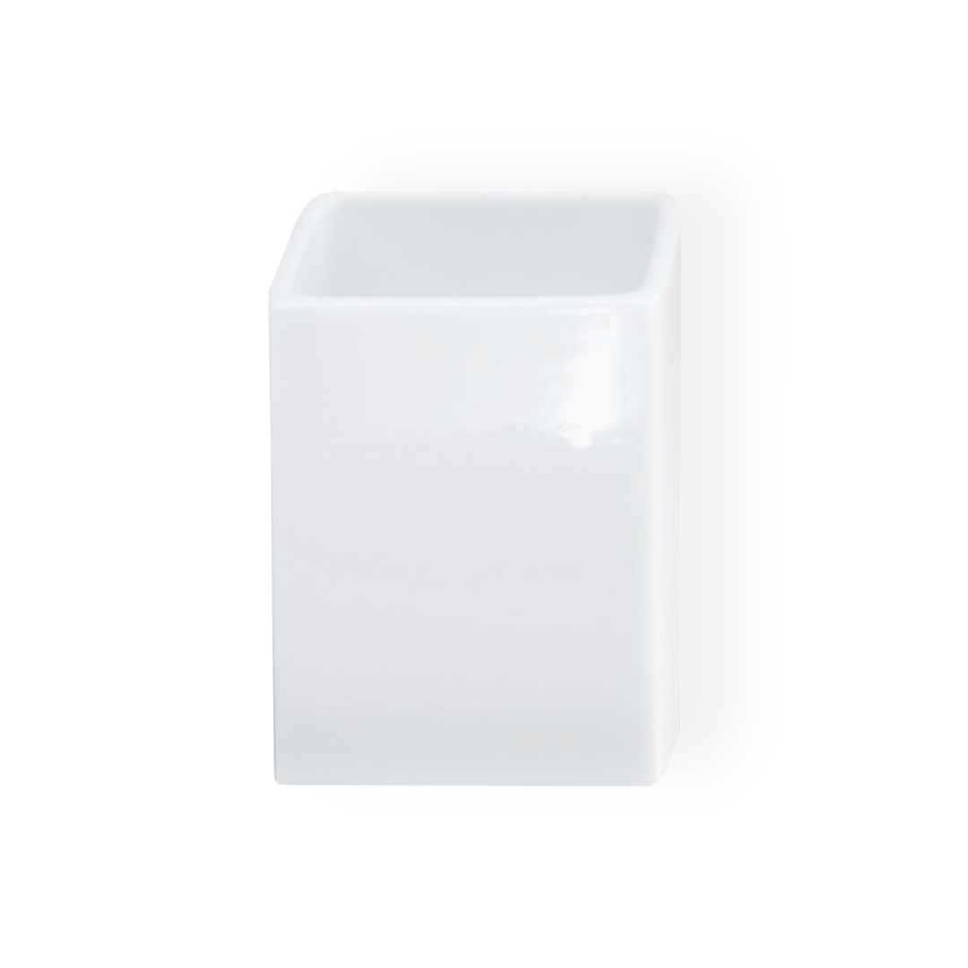 DW 610 Tumbler squaric, Porcelain white, Decor Walther