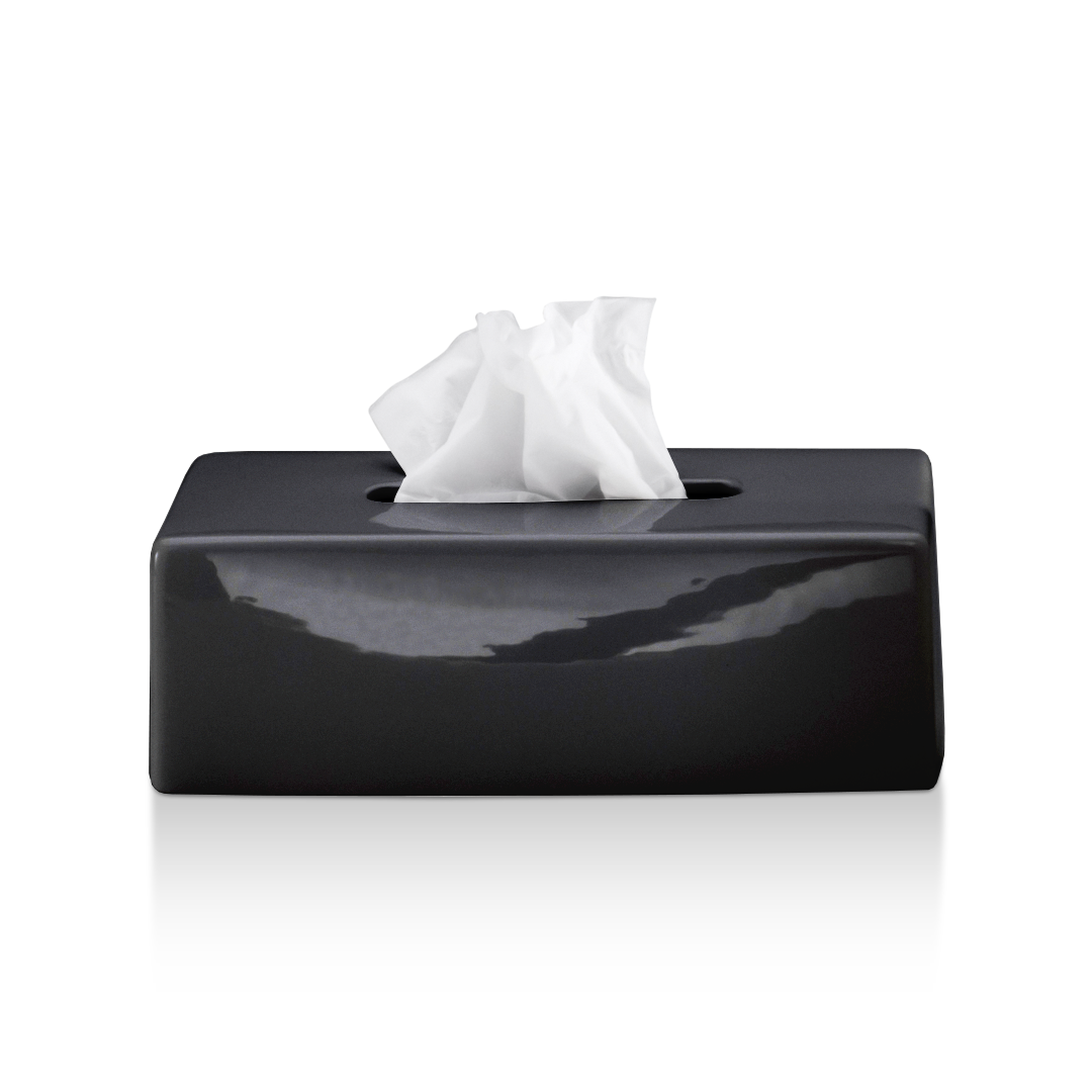 KB 88 Tissue box, Porcelain black, Decor Walther