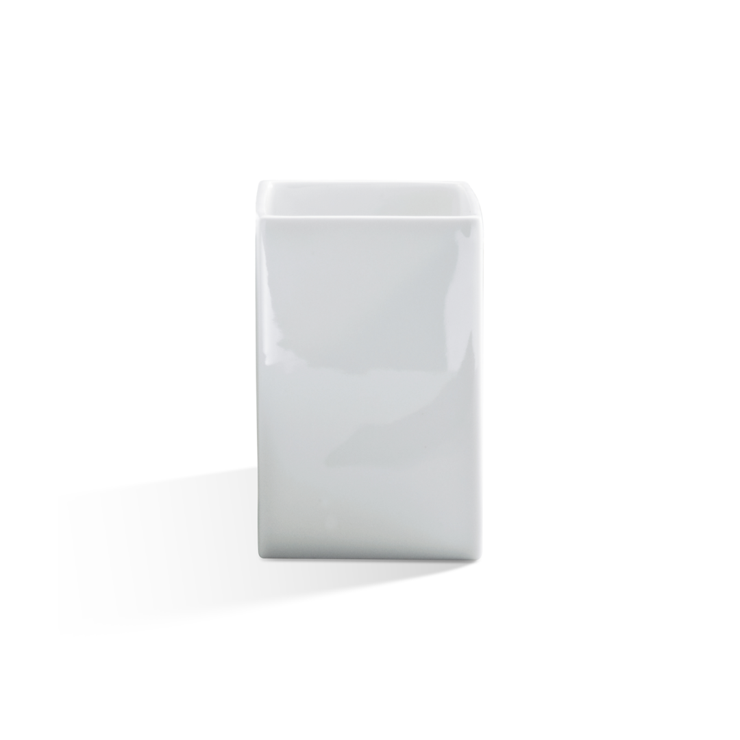 DW 627 Tumbler squaric, Porcelain white, Decor Walther