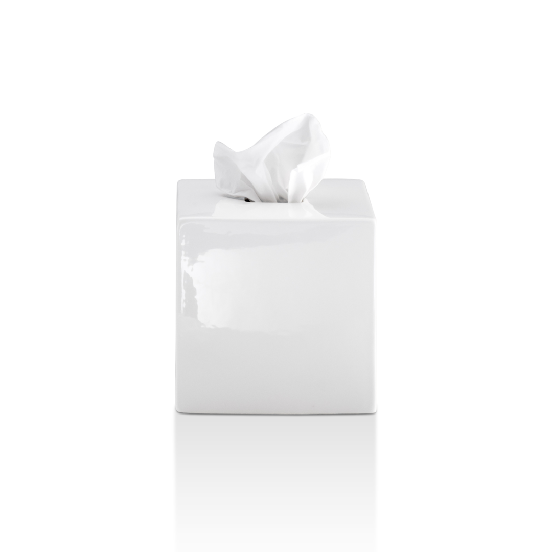 KB 89 Tissue box square, Porcelain white, Decor Walther