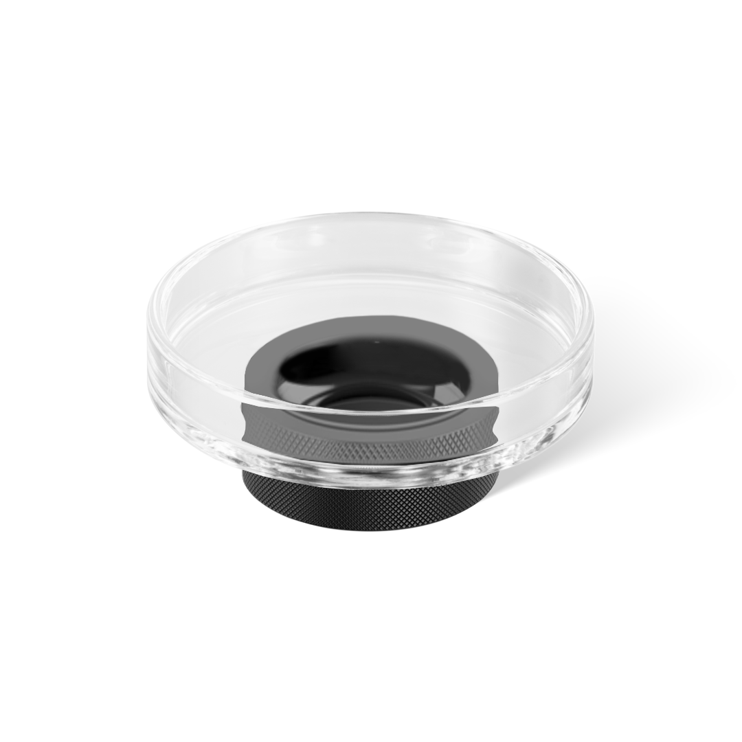 CLUB STS Soap dish, Black matt, Decor Walther
