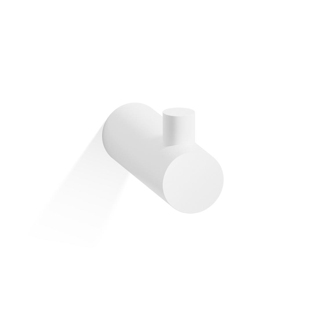 BAR HAK1 Hook, White matt, Decor Walther