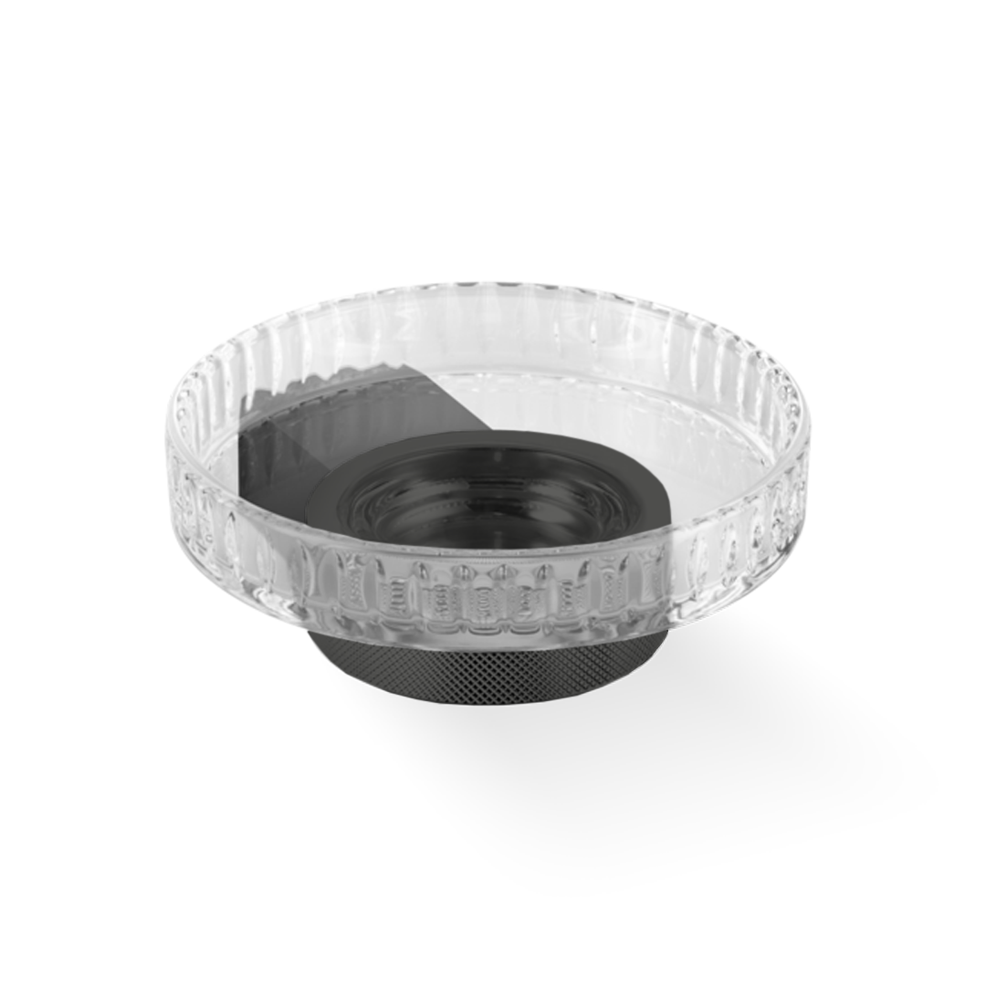 CLUB WSS Soap dish, Black matt / Black matt, Decor Walther