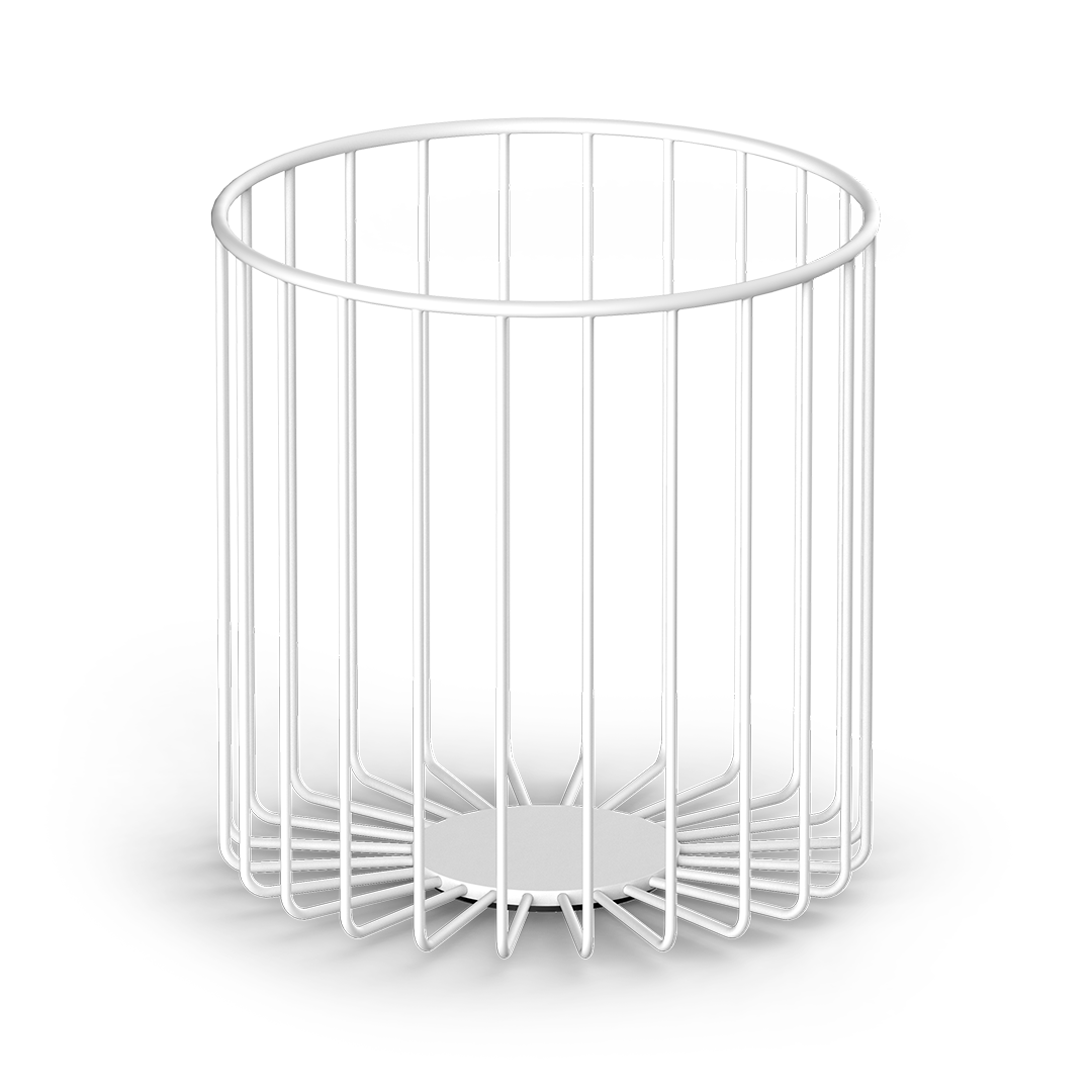 DW 220 Towel basket, White matt, Decor Walther