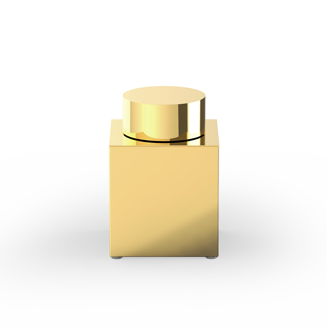 DW 3655 N Multi-purpose box with lid, Gold , Decor Walther