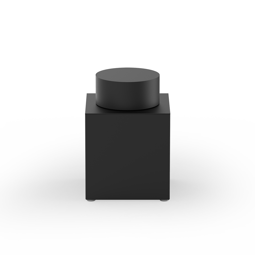 DW 3655 N Multi-purpose box with lid, Black matt, Decor Walther