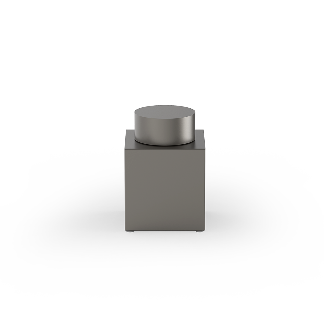 DW 3655 N Multi-purpose box with lid, Dark Metal Matt, Decor Walther