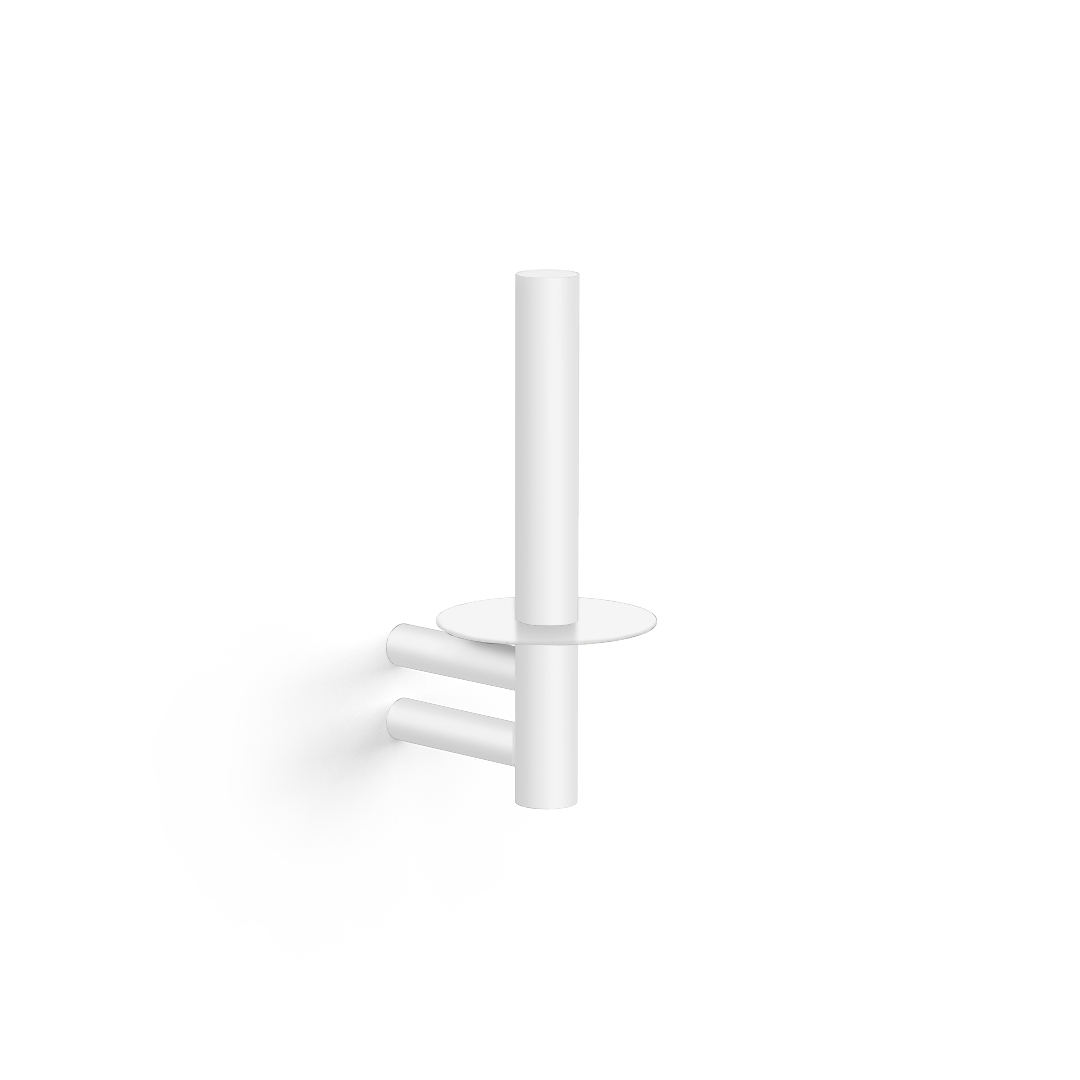 BAR ERH Toilet paper holder, White matt, Decor Walther