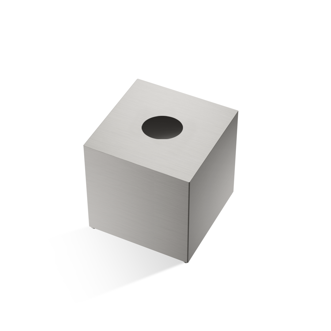 KB 87 Tissue box square, Stainless steel matt, Decor Walther