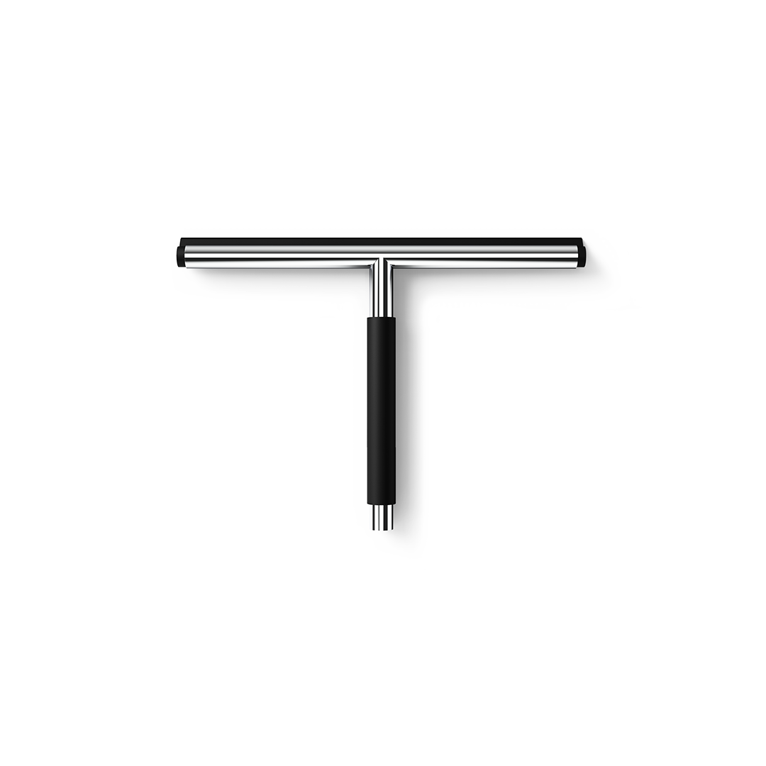 CLEAR Shower wiper, Stainless steel polished, Decor Walther