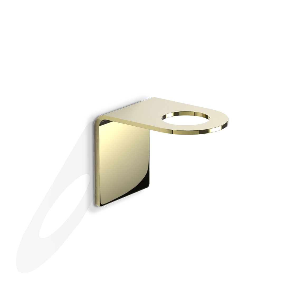 HOLD SK Dispenser holder self-adhesive, Brass raw, Decor Walther