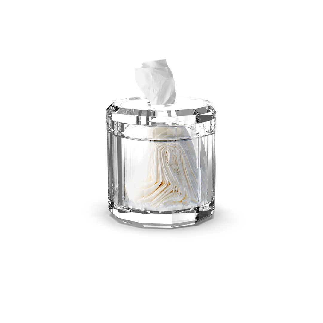 KR KB KRISTALL Tissue box, Crystal clear, Decor Walther