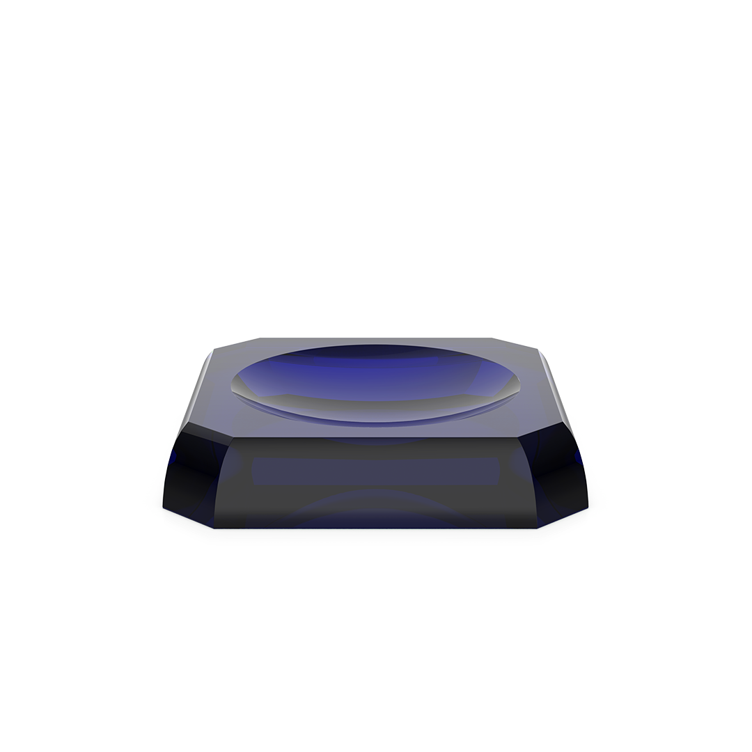 KR STS KRISTALL Soap dish, Capri Blue, Decor Walther