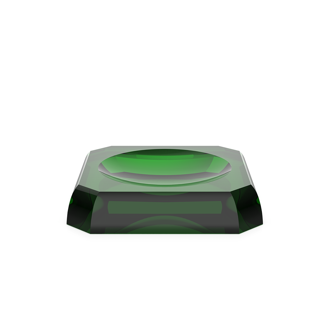 KR STS KRISTALL Soap dish, English green, Decor Walther