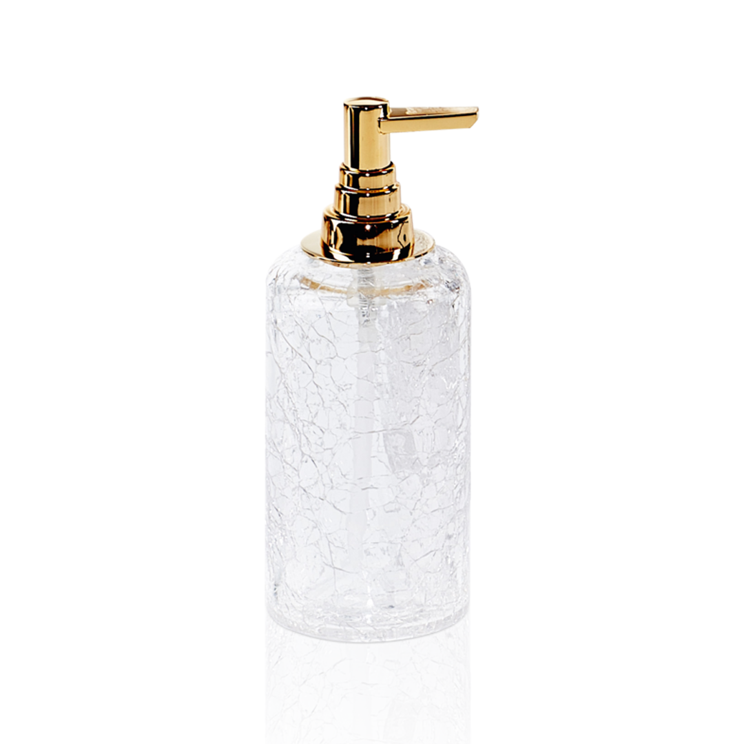 CR SSP CRACK Soap dispenser, Gold , Decor Walther