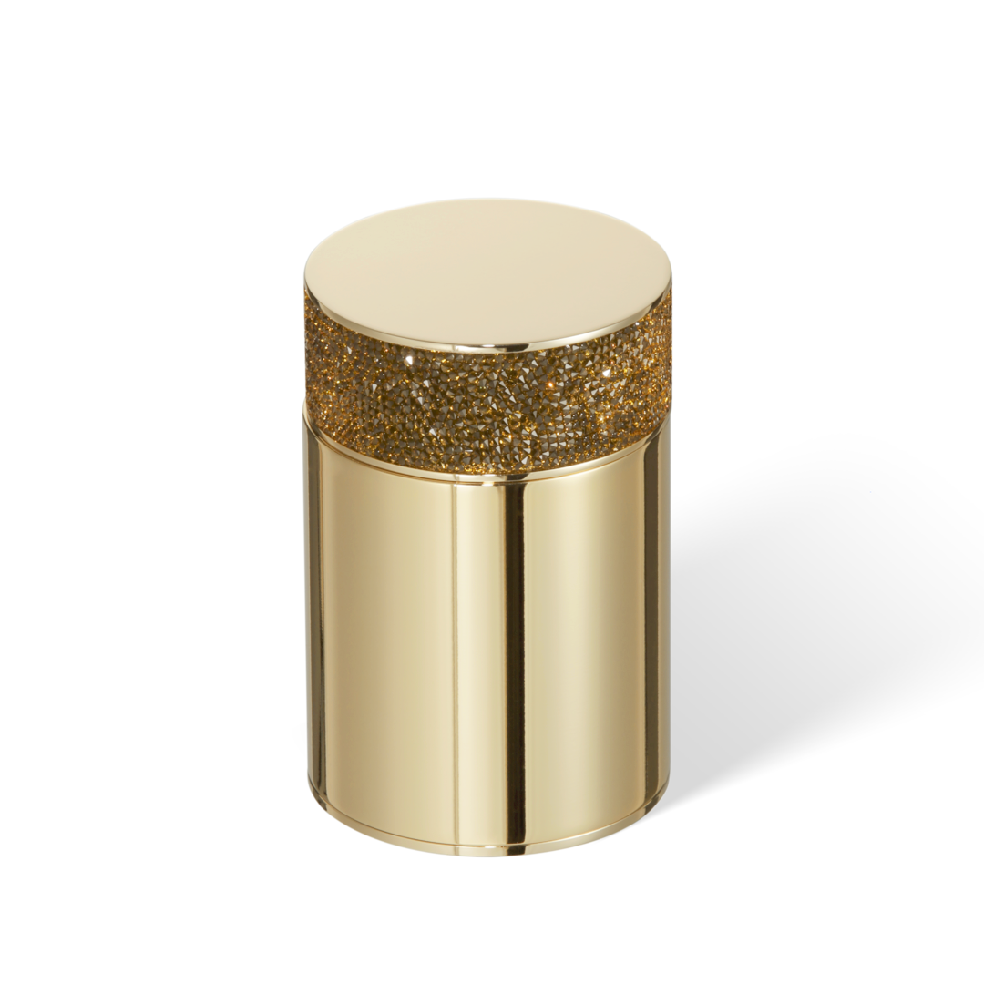 ROCKS BMD 1 Box with lid, Gold , Decor Walther