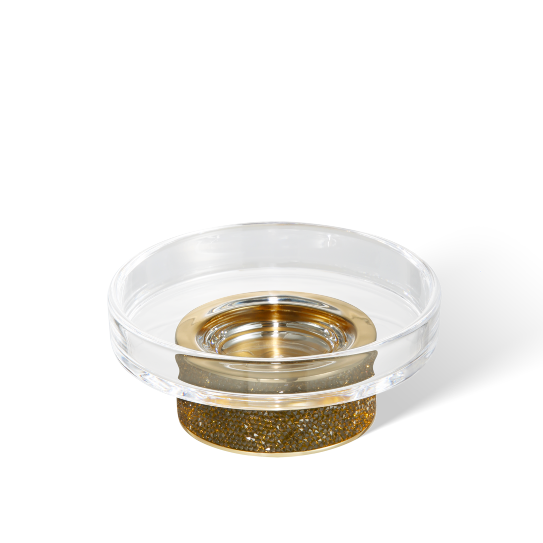 ROCKS STS Soap dish, Gold 24 Karat, Decor Walther