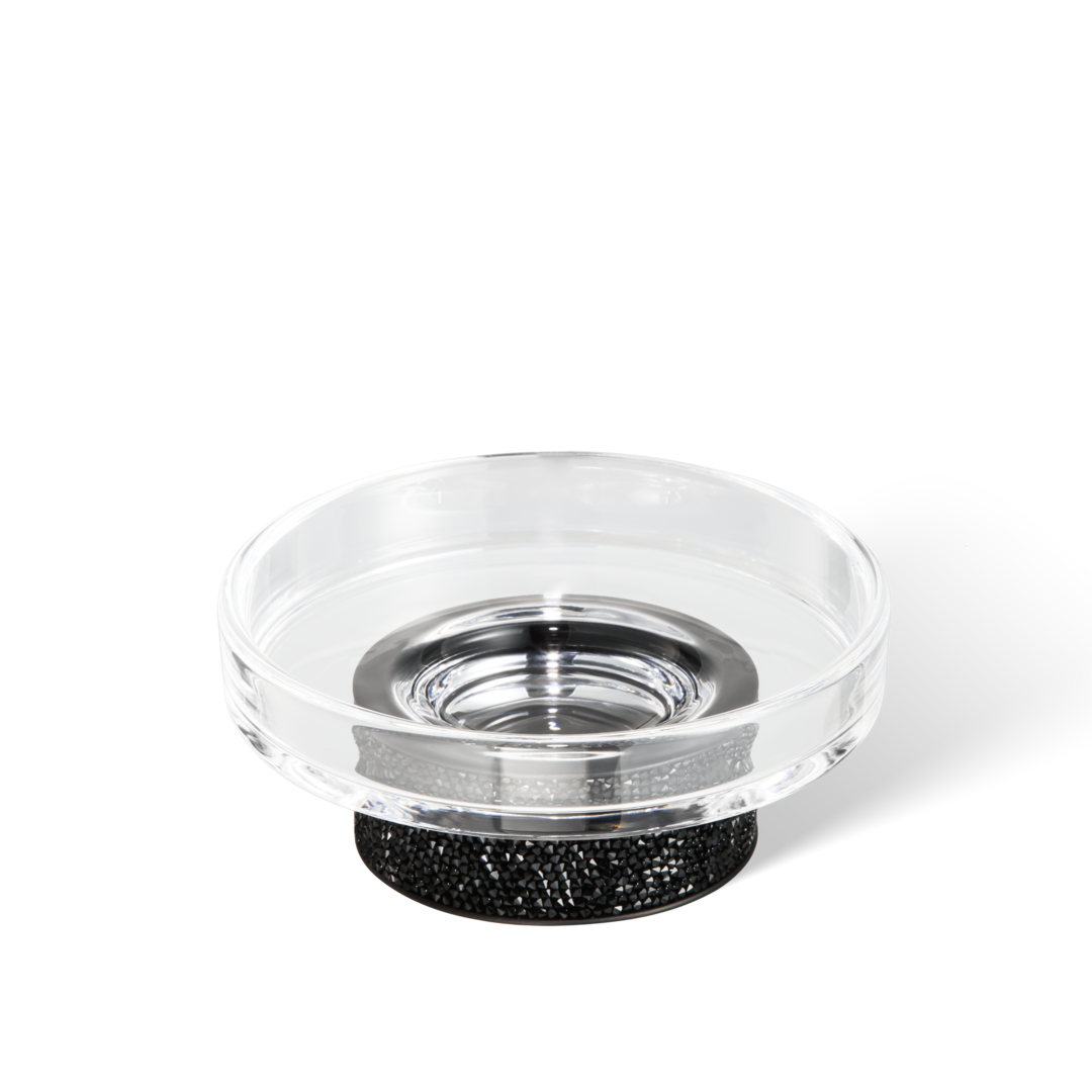 ROCKS STS Soap dish, black matt, Decor Walther