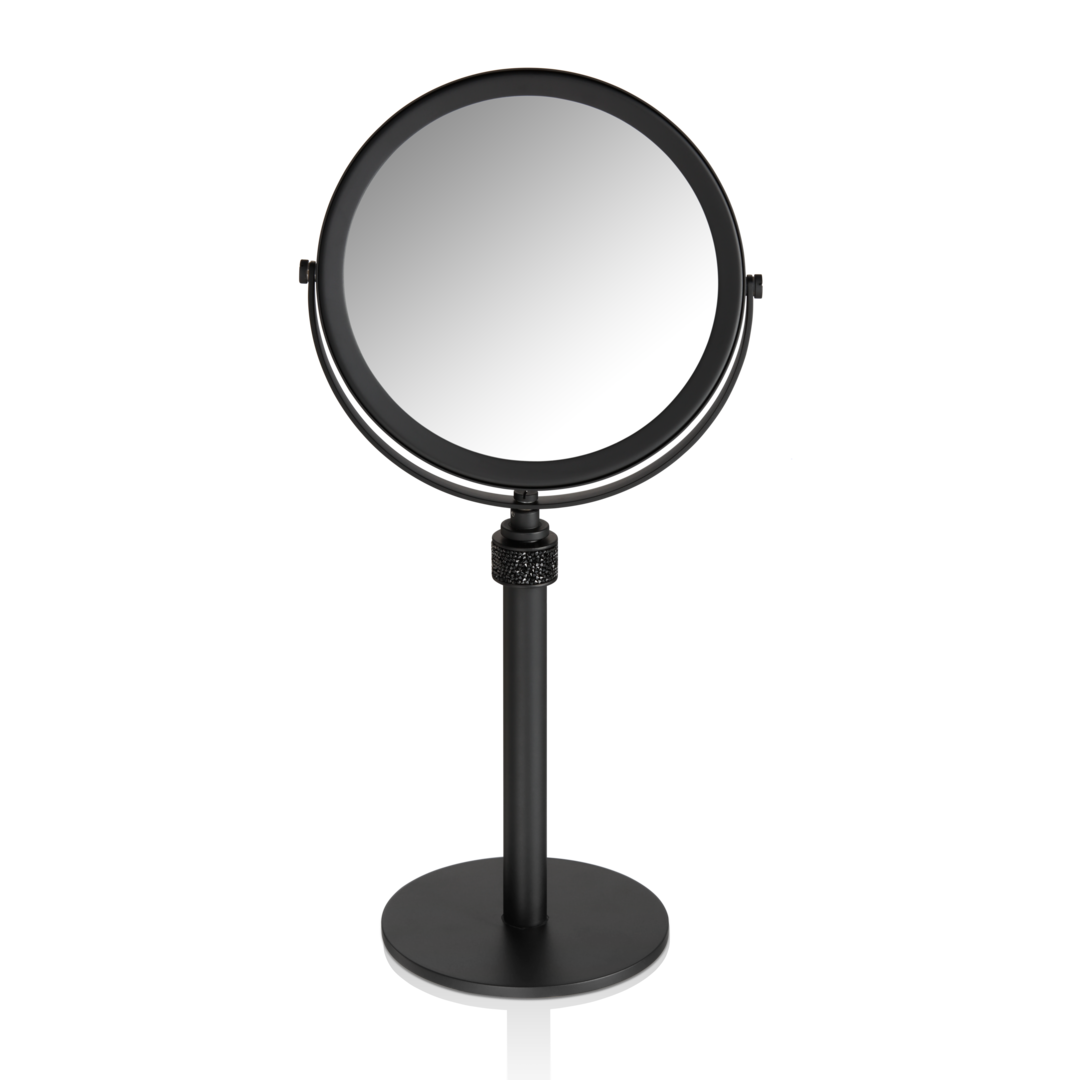 ROCKS SP 13 5X Cosmetic mirror, Black matt, Decor Walther
