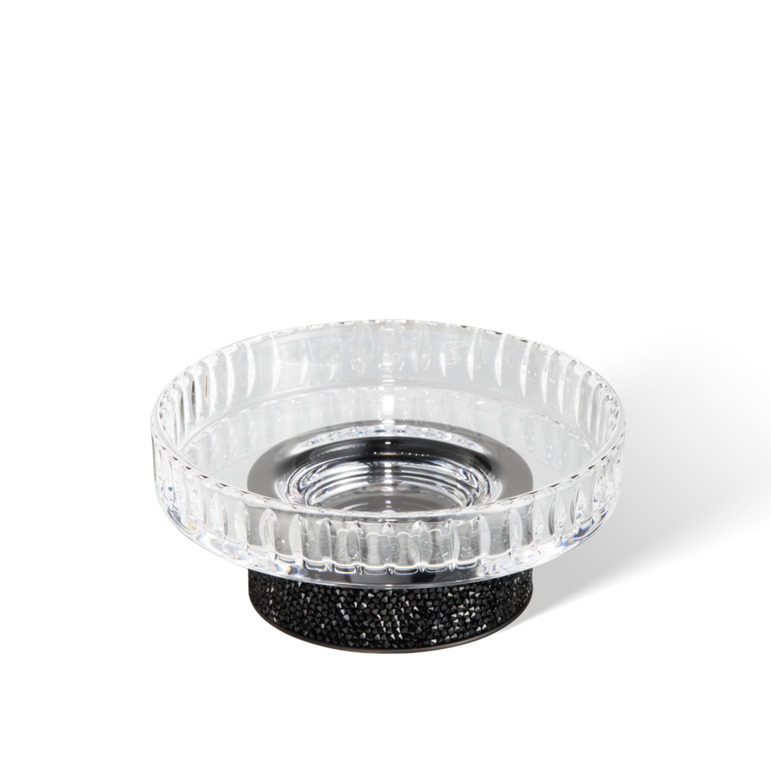 ROCKS STS Soap dish, black matt, Decor Walther