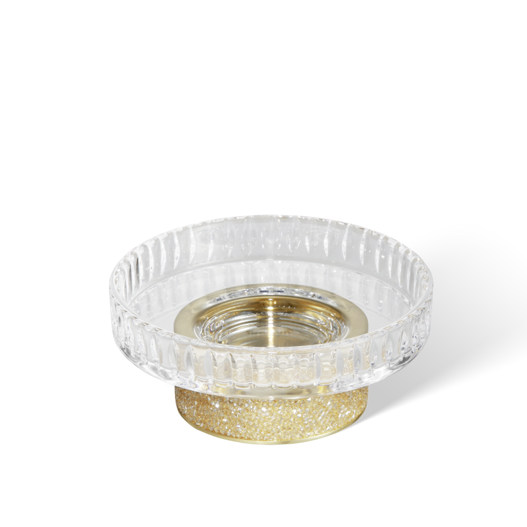 ROCKS STS Soap dish, Gold matt , Decor Walther