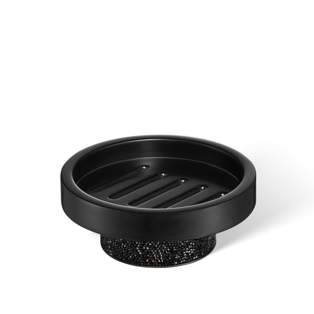 ROCKS STS Soap dish, black matt, Decor Walther