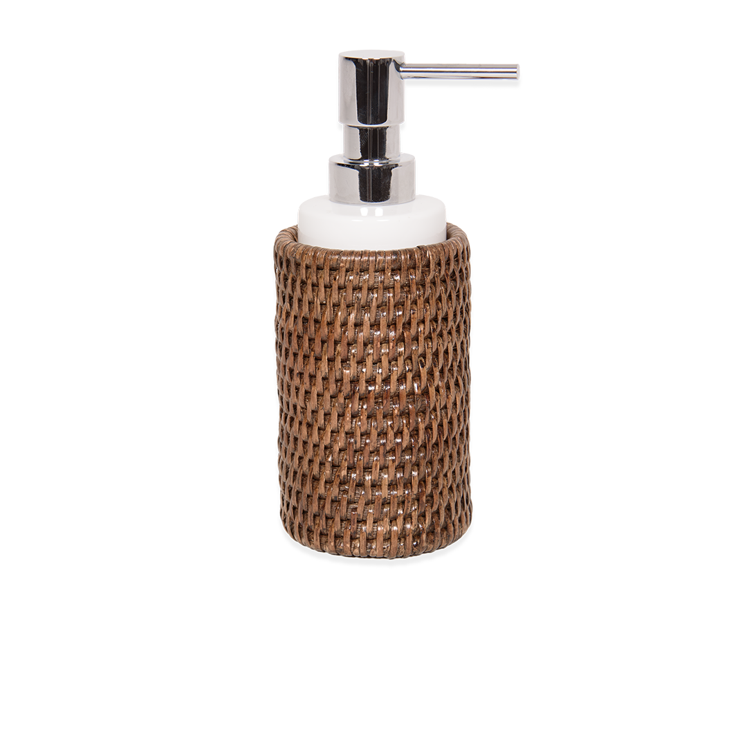 BASKET SSP Soap dispenser, Rattan dark , Decor Walther
