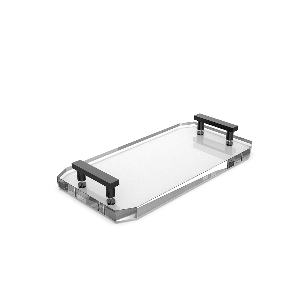 KR TAB KRISTALL Tablett, Decor Walther