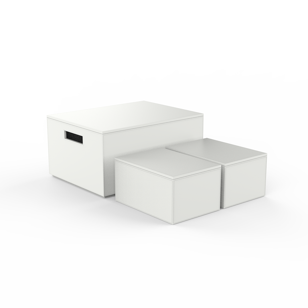 BROWNIE 3BOX Set of 3 Storage Boxes, Decor Walther