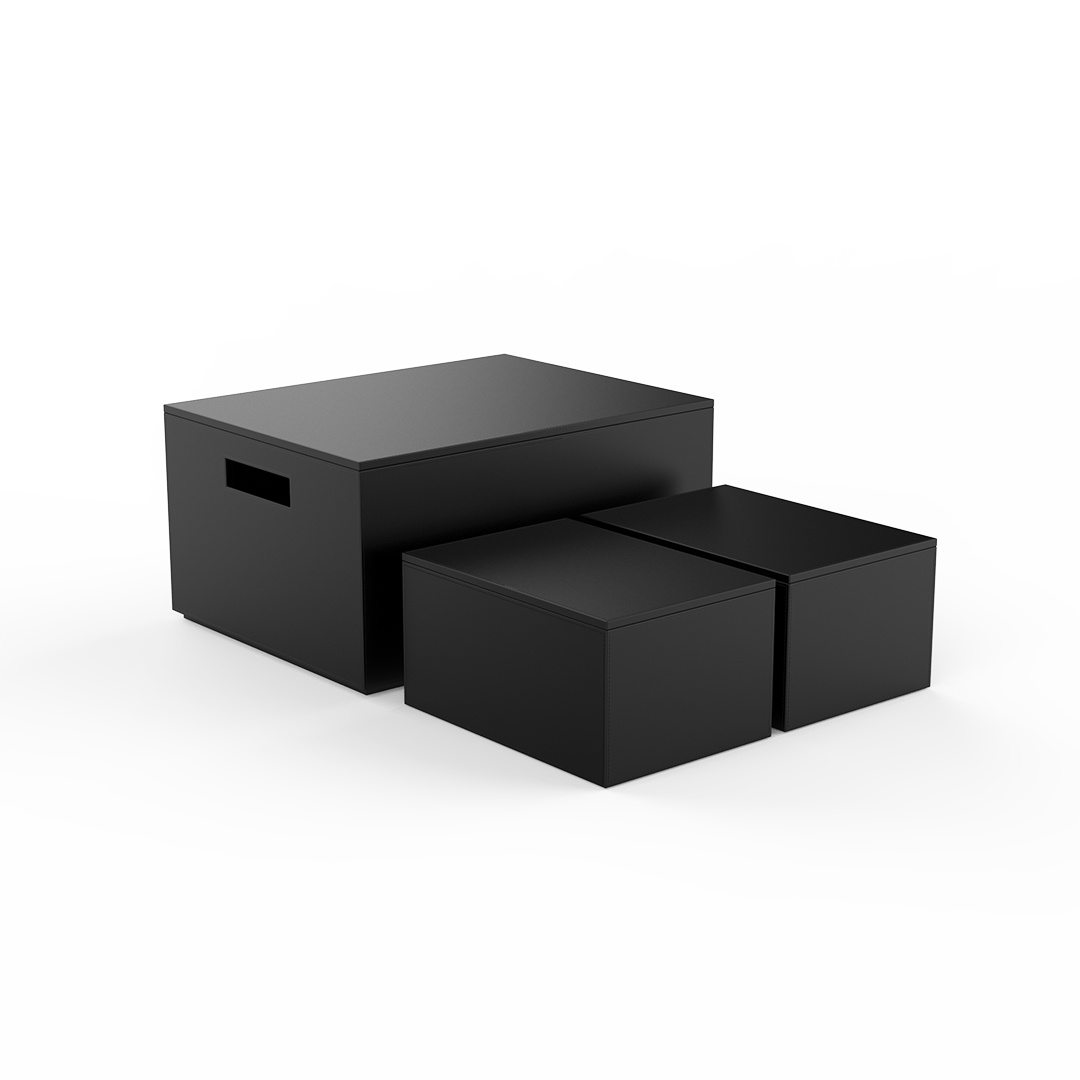 BROWNIE 3BOX Set of 3 Storage Boxes, Decor Walther