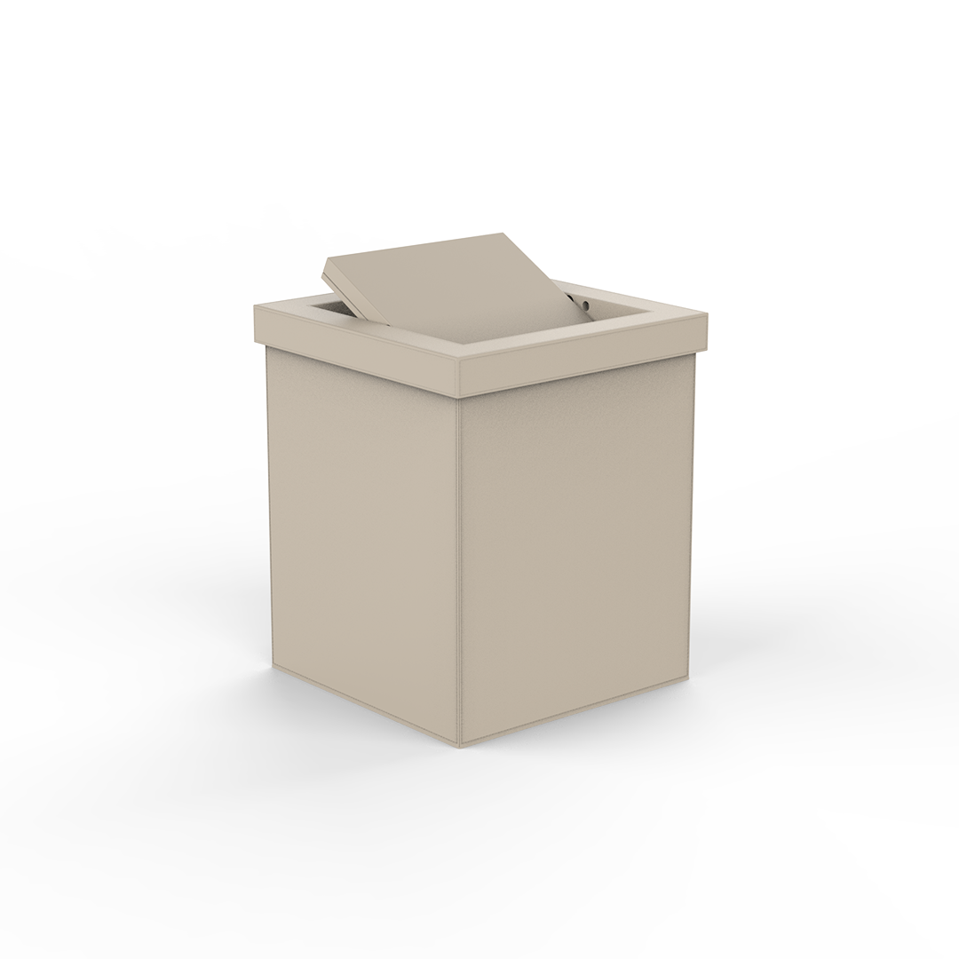 BROWNIE PKMD Paper bin with swing Lid, Decor Walther