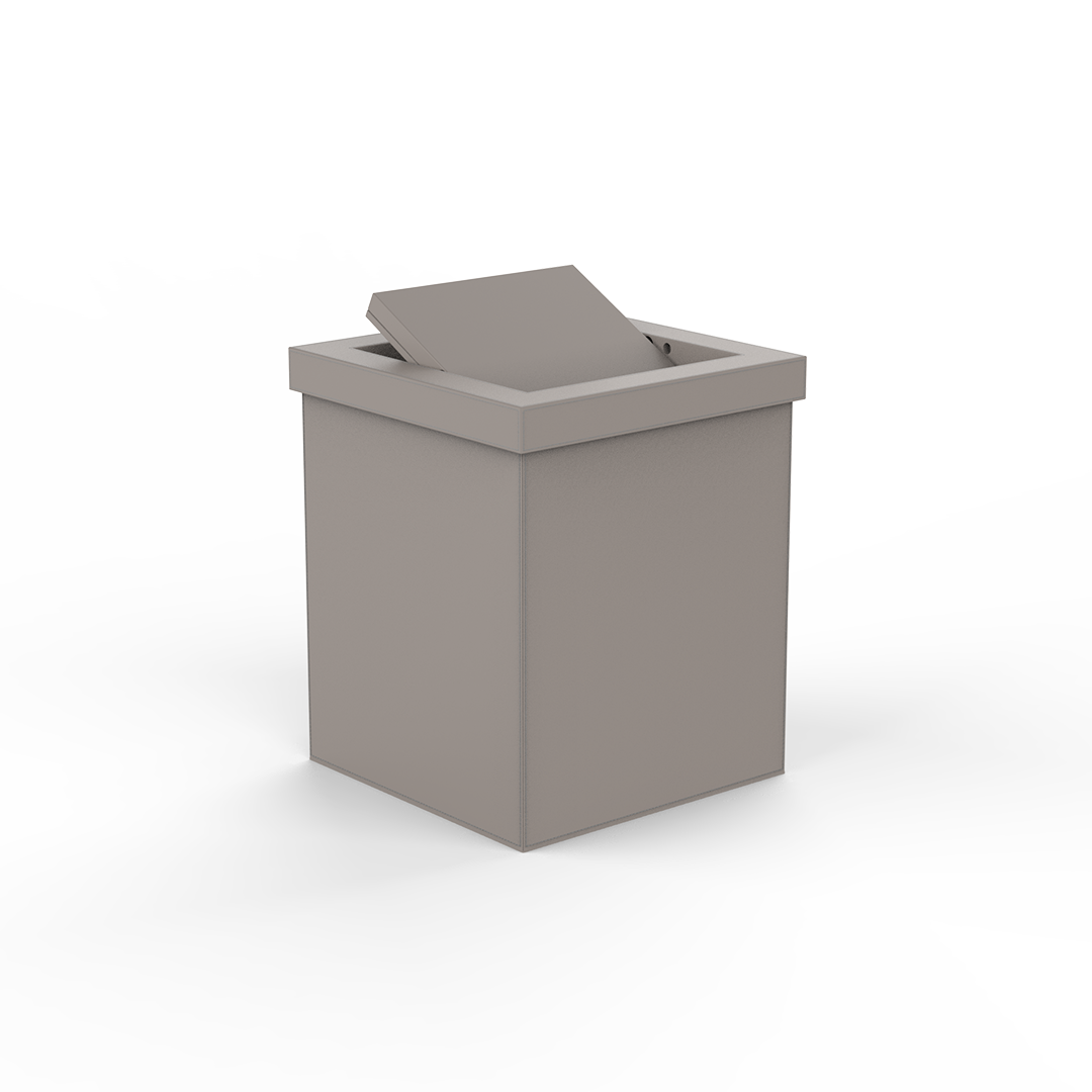 BROWNIE PKMD Paper bin with swing Lid, Decor Walther