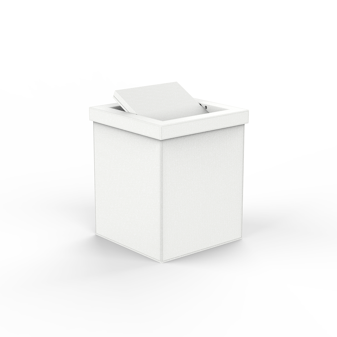 BROWNIE PKMD Paper bin with swing Lid, Decor Walther