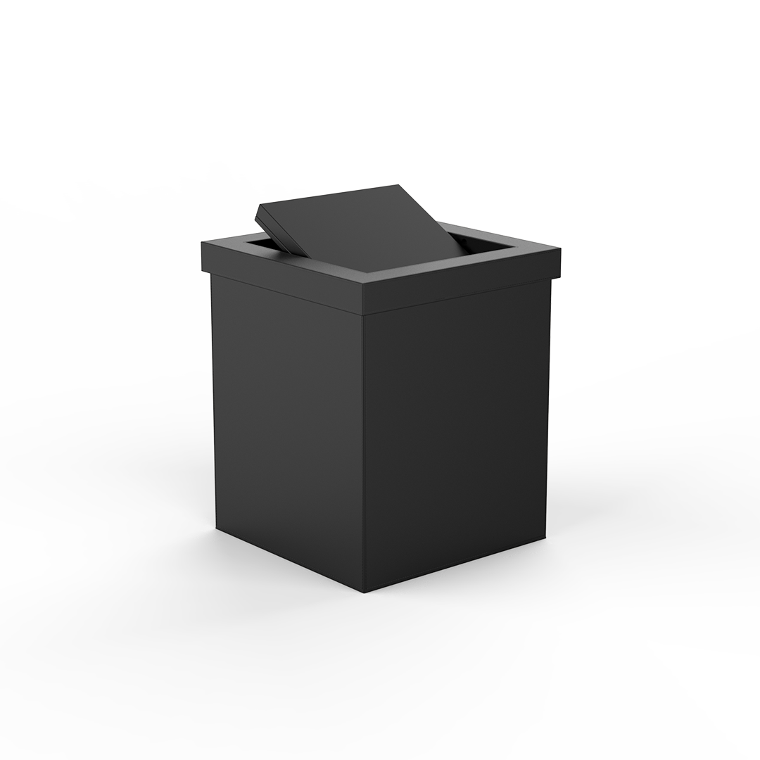 BROWNIE PKMD Paper bin with swing Lid, Decor Walther