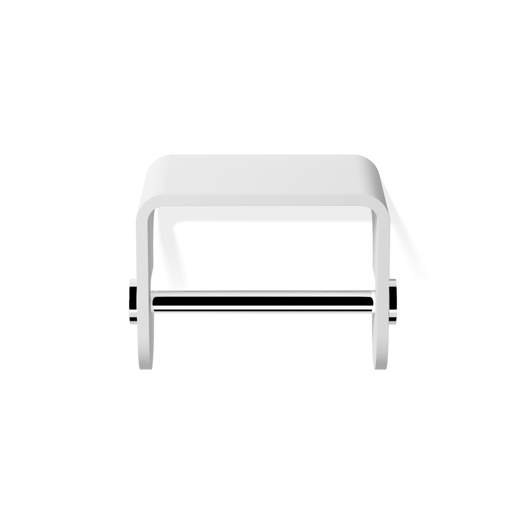 STONE TPH4 Toilet paper holder, white matt / chrome , Decor Walther