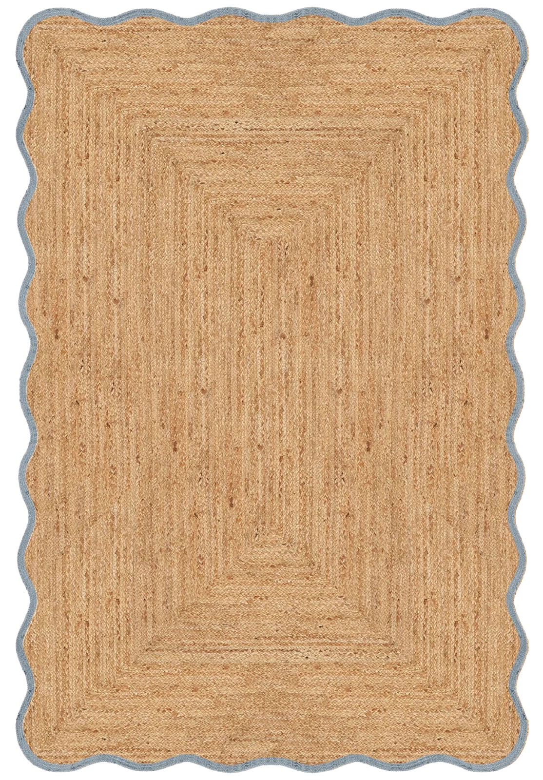 Scallop Jute Misty Blue | Layered